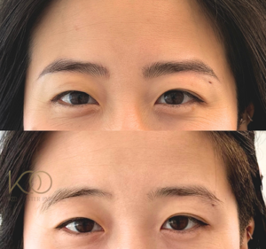 “Natural nano hair stroke eyebrows Honolulu close-up”