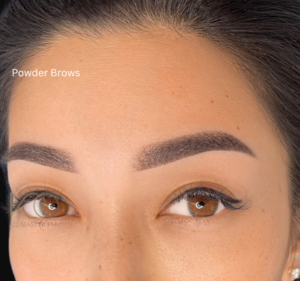 “Luxury PMU Powder eyebrow treatment in Honolulu salon”