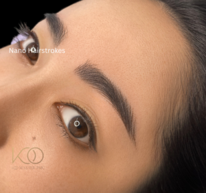“Soft powder brows healed result for mature skin”